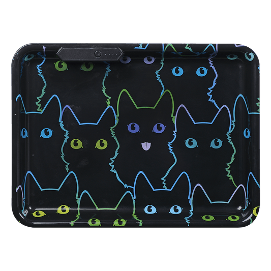 Greenhouse Light Up Tray Cats 8.27"X 11.02" X 1.26"