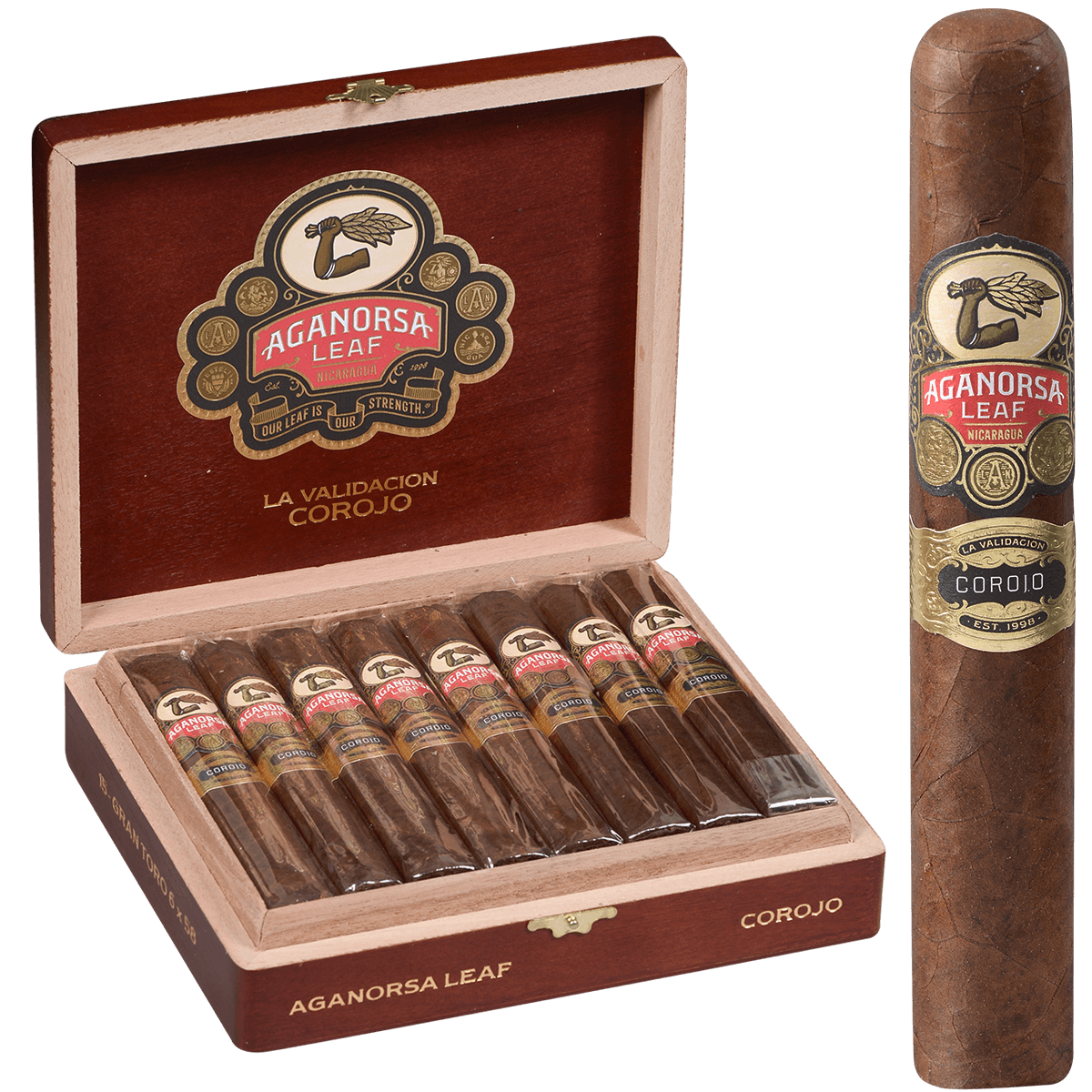 Aganorsa La Validacion Corojo Gran Toro Bp 15 Ct Box 6.00X58