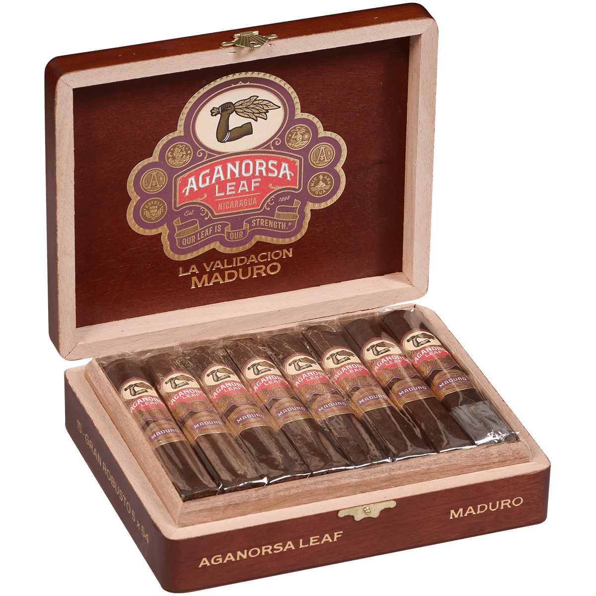 Aganorsa La Validacion Maduro Gran Robusto Bp 15 Ct Box 5.00X54
