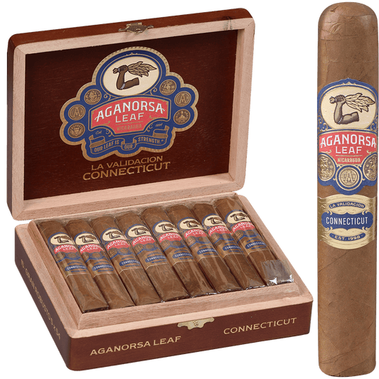 Aganorsa La Validacion Connecticut Gran Robusto Bp 15 Ct Box 5.00X54