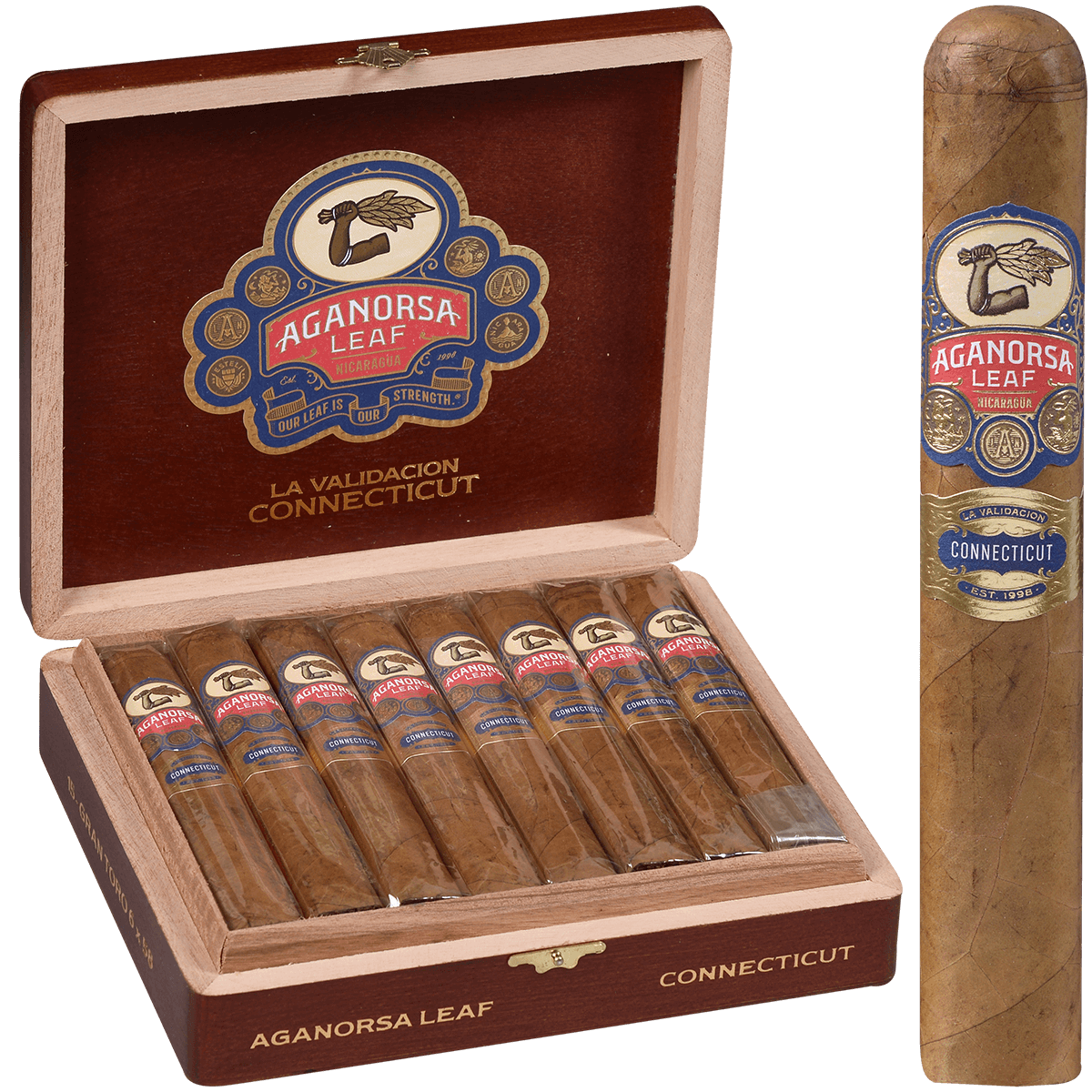 Aganorsa La Validacion Connecticut Gran Toro Bp 15 Ct Box 6.00X58