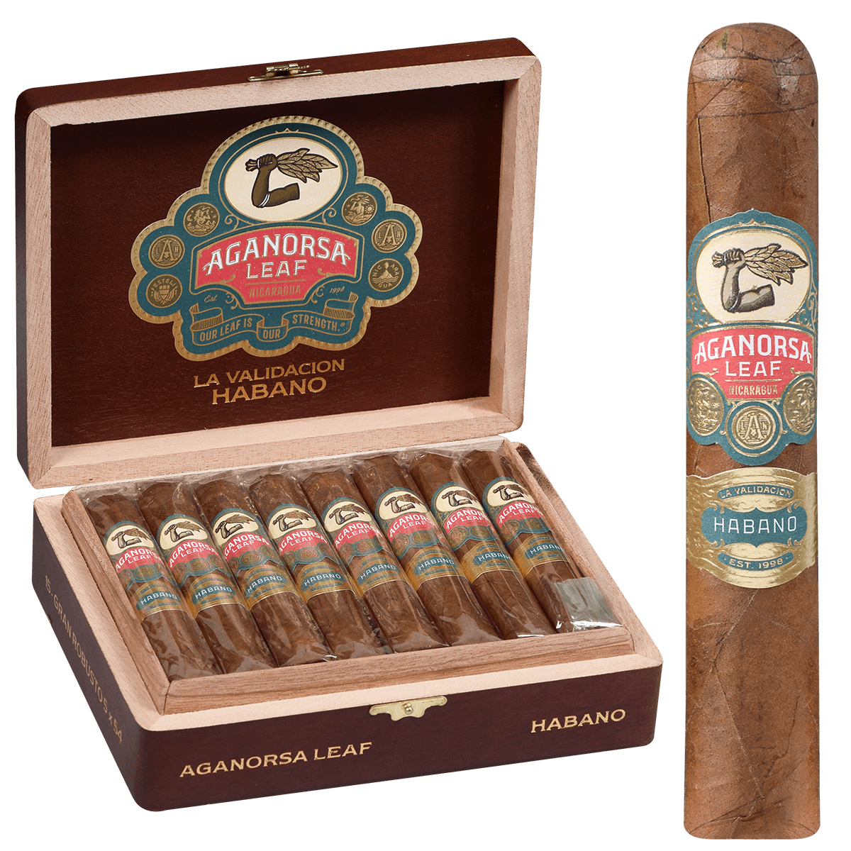 Aganorsa La Validacion Habano Gran Robusto Bp 15 Ct Box 5.00X54