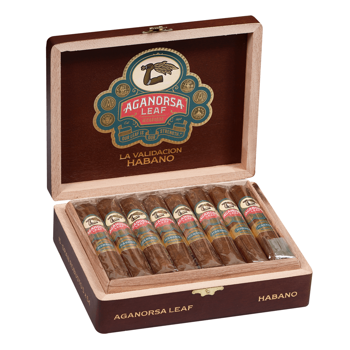 Aganorsa La Validacion Habano Gran Robusto Bp 15 Ct Box 5.00X54