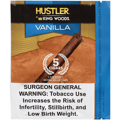 Hustler King Woods Vanilla 8/5 Packs 4.50X32