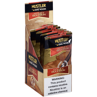 Hustler King Woods Honey Bourbon 8/5 Packs 4.50X32