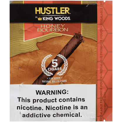 Hustler King Woods Honey Bourbon 8/5 Packs 4.50X32