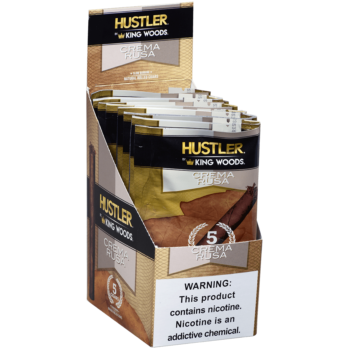 Hustler King Woods Crema Rusa 8/5 Packs 4.50X32