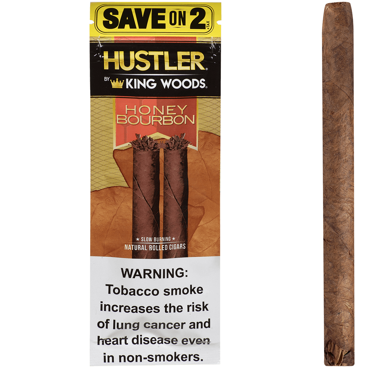 Hustler King Woods Honey Bourbon 15/2 Packs 4.50X32