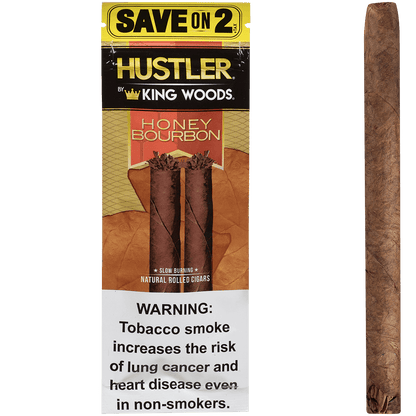 Hustler King Woods Honey Bourbon 15/2 Packs 4.50X32