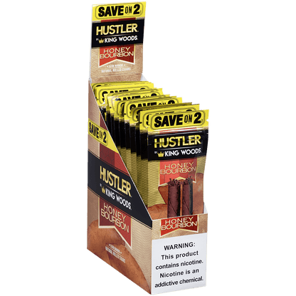 Hustler King Woods Honey Bourbon 15/2 Packs 4.50X32