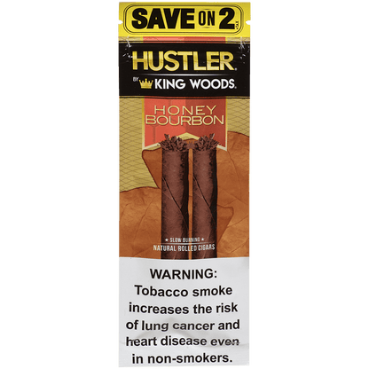 Hustler King Woods Honey Bourbon 15/2 Packs 4.50X32