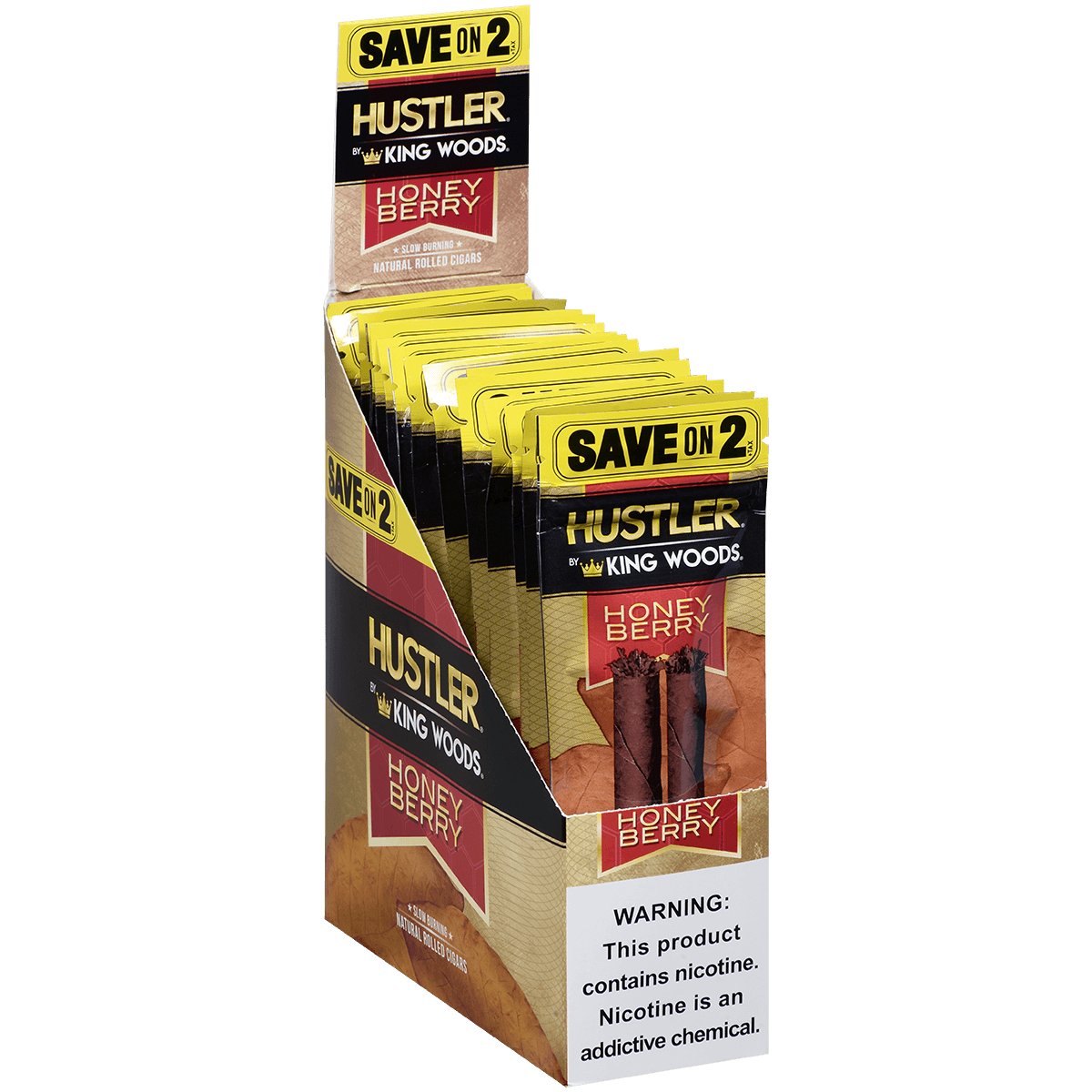 Hustler King Woods Honey Berry 15/2 Packs 4.50X32