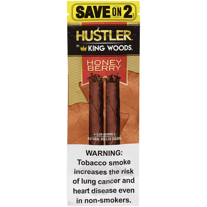 Hustler King Woods Honey Berry 15/2 Packs 4.50X32