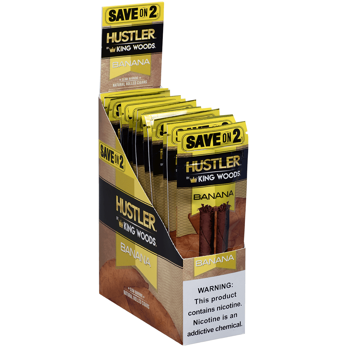 Hustler King Woods Banana 15/2 Packs 4.50X32