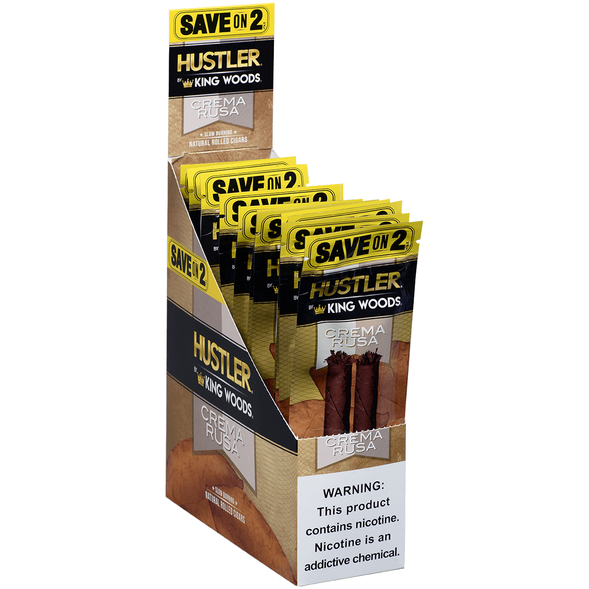 Hustler King Woods Crema Rusa 15/2 Packs 4.50X32