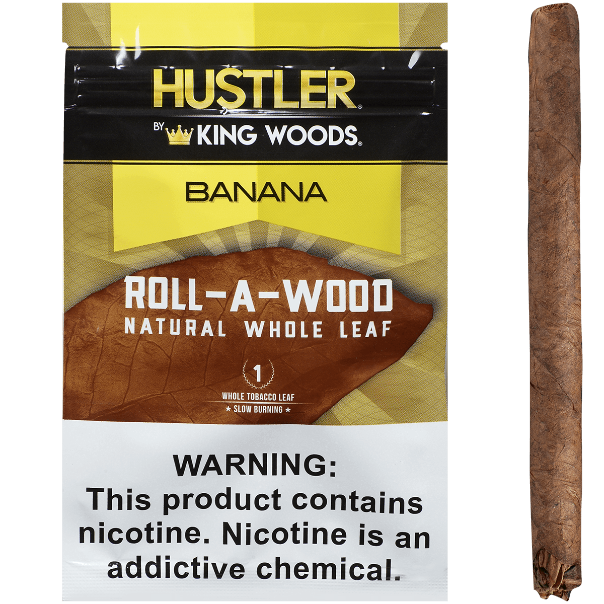 **HUSTLER KING WOODS ROLL A WOOD BANANA 6/1 POUCHES