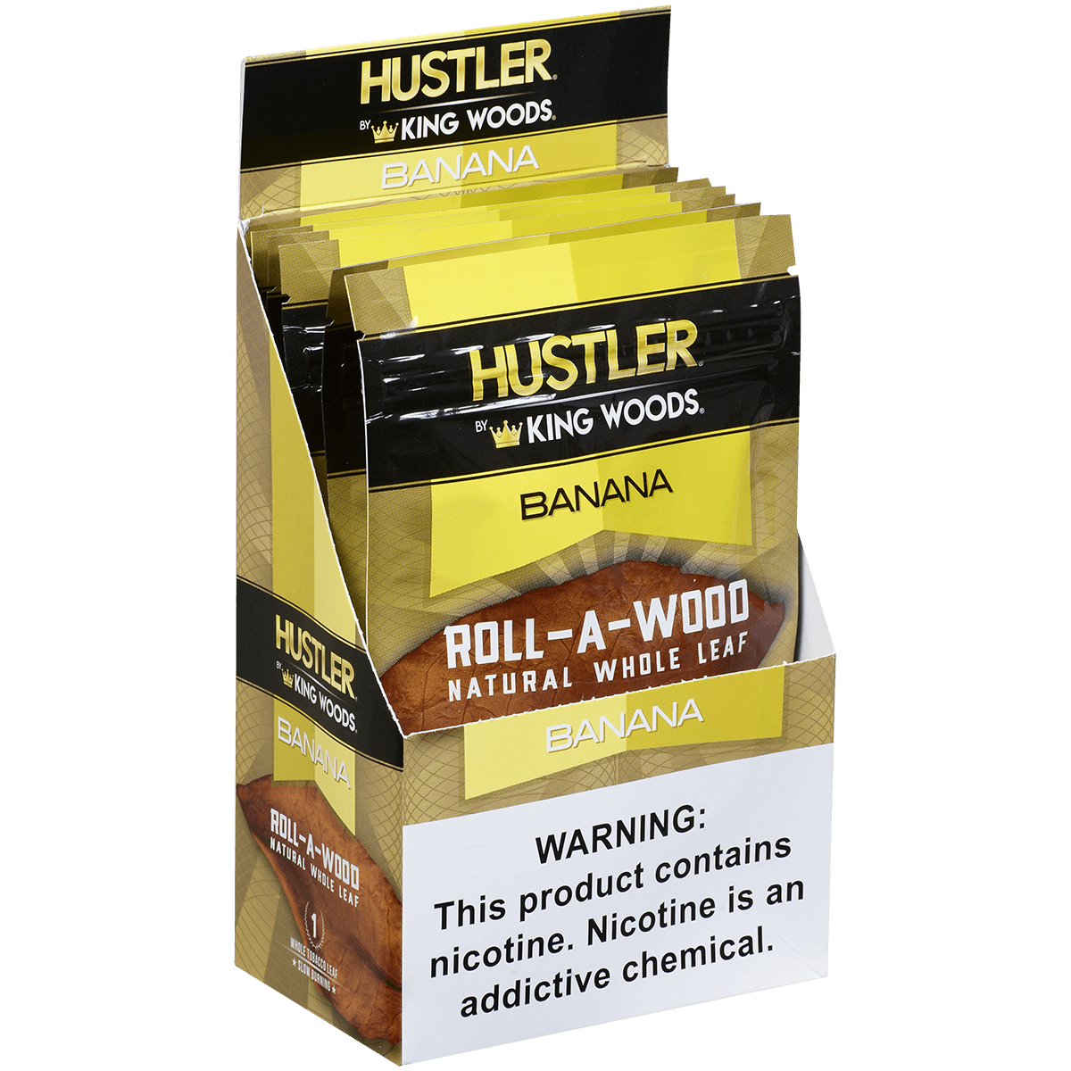 **HUSTLER KING WOODS ROLL A WOOD BANANA 6/1 POUCHES