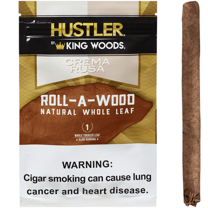 **HUSTLER KING WOODS ROLL A WOOD CREMA RUSA 6/1 POUCHES