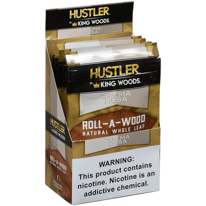 **HUSTLER KING WOODS ROLL A WOOD CREMA RUSA 6/1 POUCHES