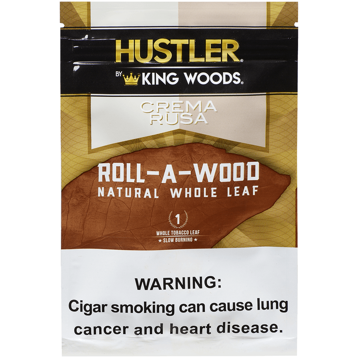 **HUSTLER KING WOODS ROLL A WOOD CREMA RUSA 6/1 POUCHES