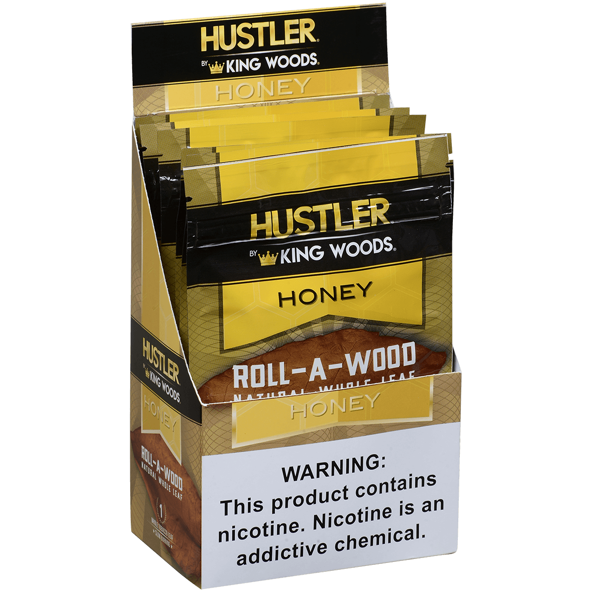 **HUSTLER KING WOODS ROLL A WOOD HONEY 6/1 POUCHES
