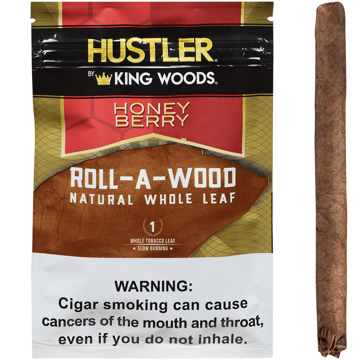 Hustler King Woods Roll A Wood Honey Berry 6/1 Pouches