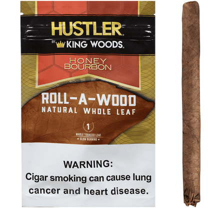 **HUSTLER KING WOODS ROLL A WOOD HONEY BOURBON 6/1 POUCHES