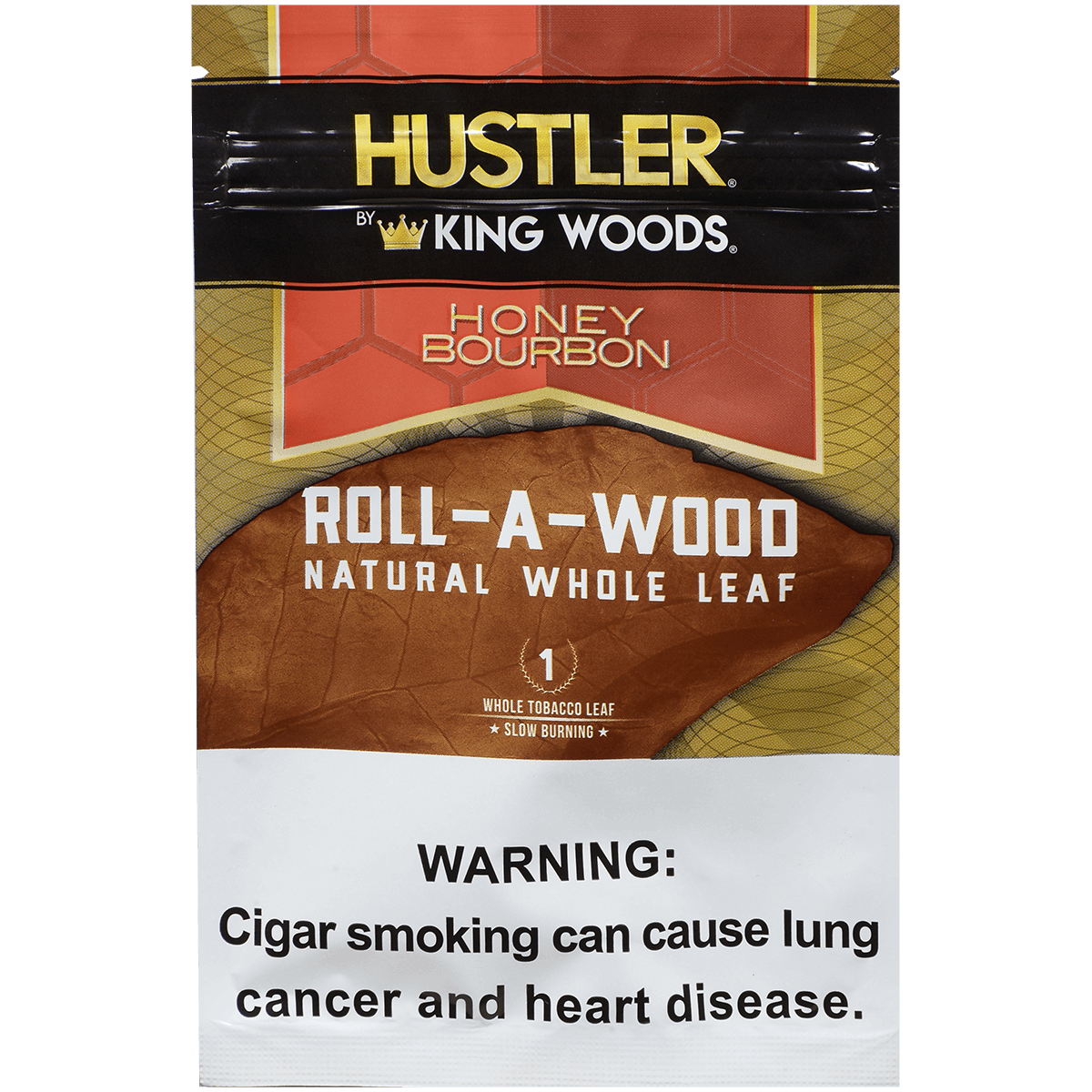 **HUSTLER KING WOODS ROLL A WOOD HONEY BOURBON 6/1 POUCHES