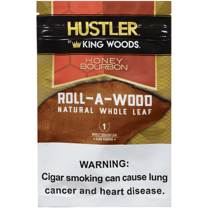 **HUSTLER KING WOODS ROLL A WOOD HONEY BOURBON 6/1 POUCHES