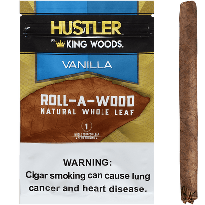 **HUSTLER KING WOODS ROLL A WOOD VANILLA 6/1 POUCHES