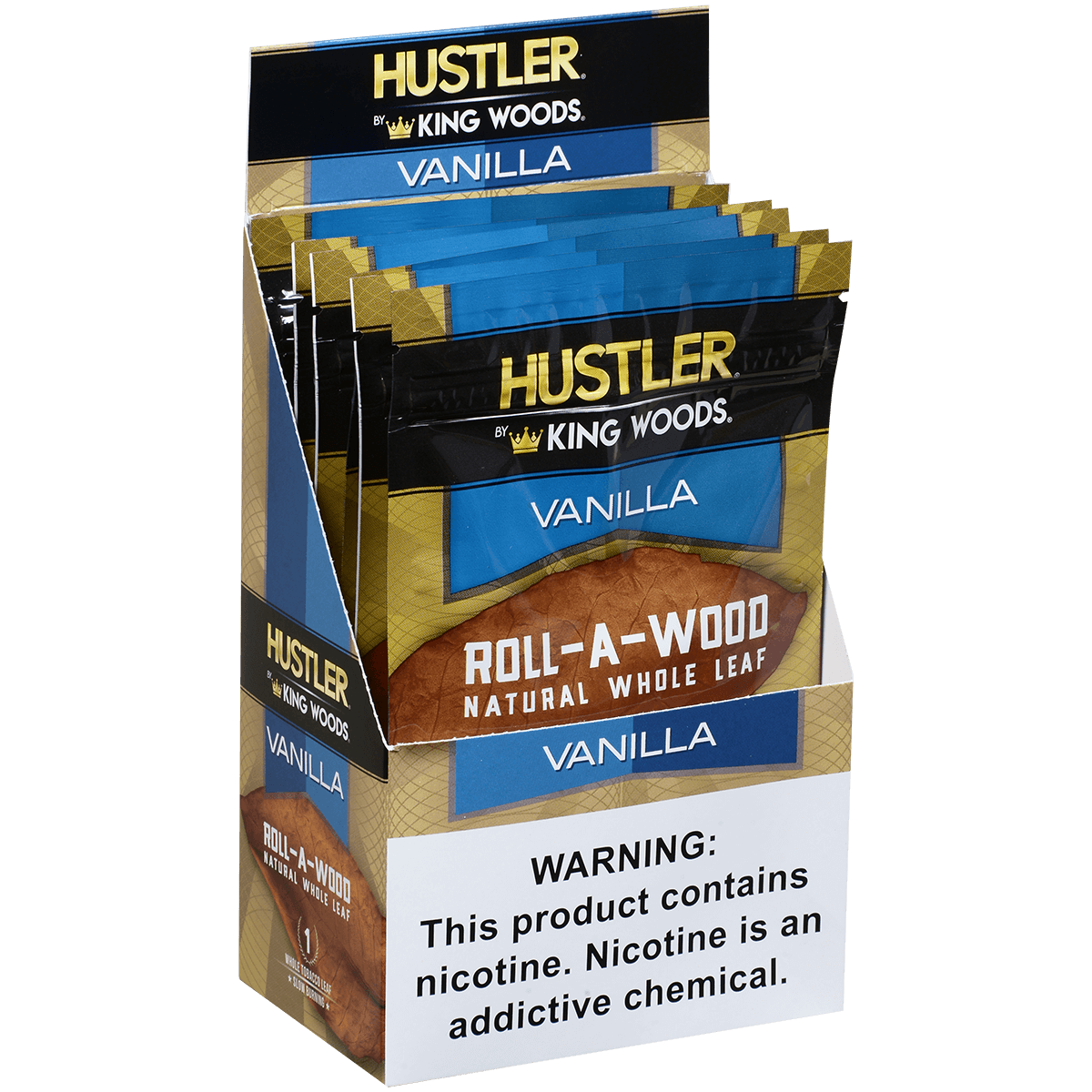 **HUSTLER KING WOODS ROLL A WOOD VANILLA 6/1 POUCHES