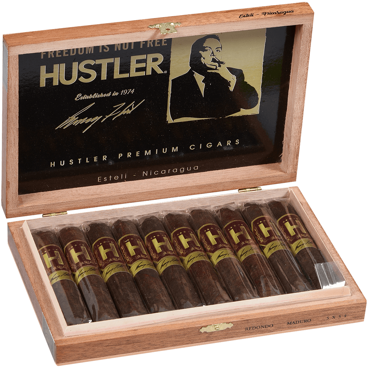 Hustler Premiums Maduro Redundo 5.000X54 10 Ct Box