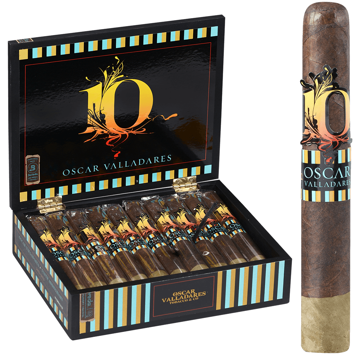 Oscar Valladares 10Th Anniversary Toro 10 Ct. Box 6.00X52