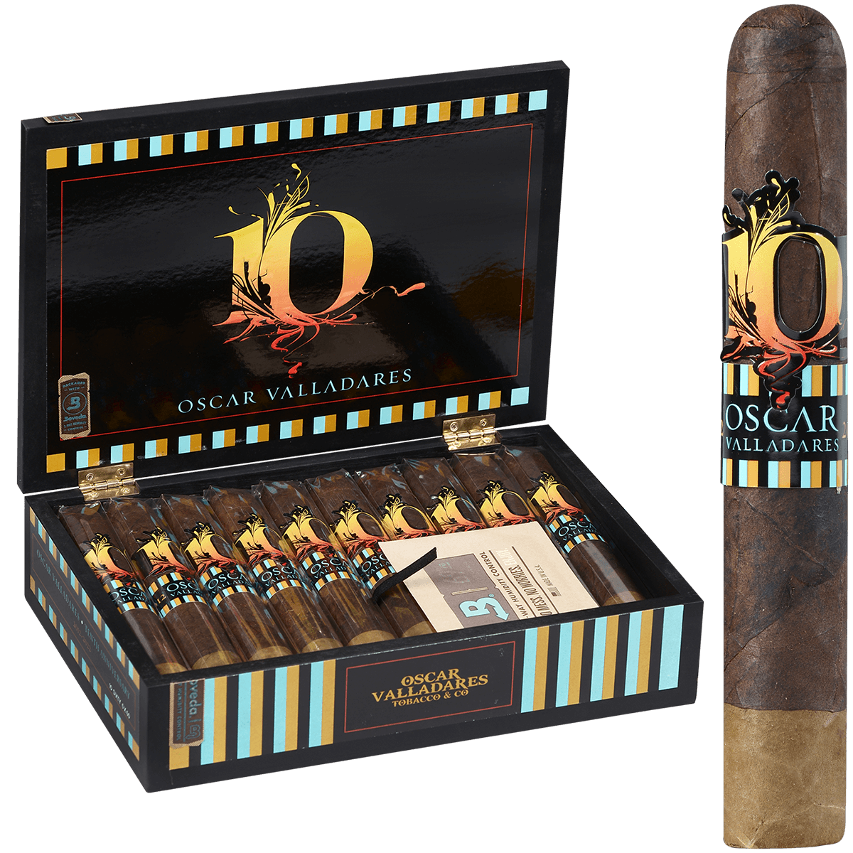 Oscar Valladares 10Th Anniversary Sixty 10 Ct. Box 6.00X60