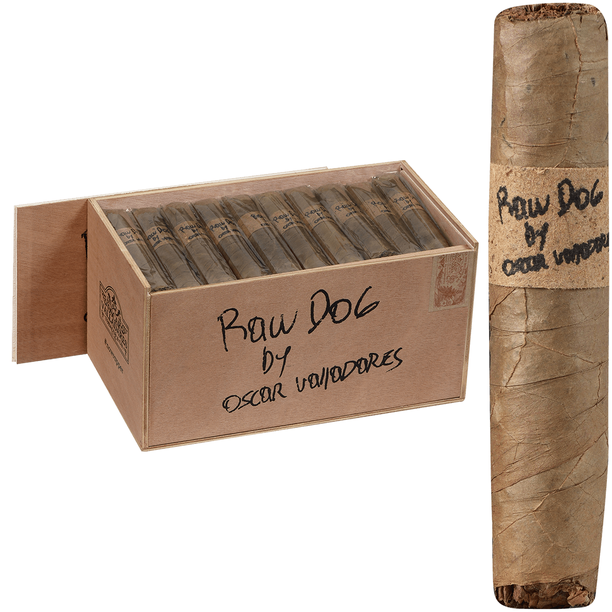 Oscar Valladares Raw Dog 50 Ct. Box 5.00X60