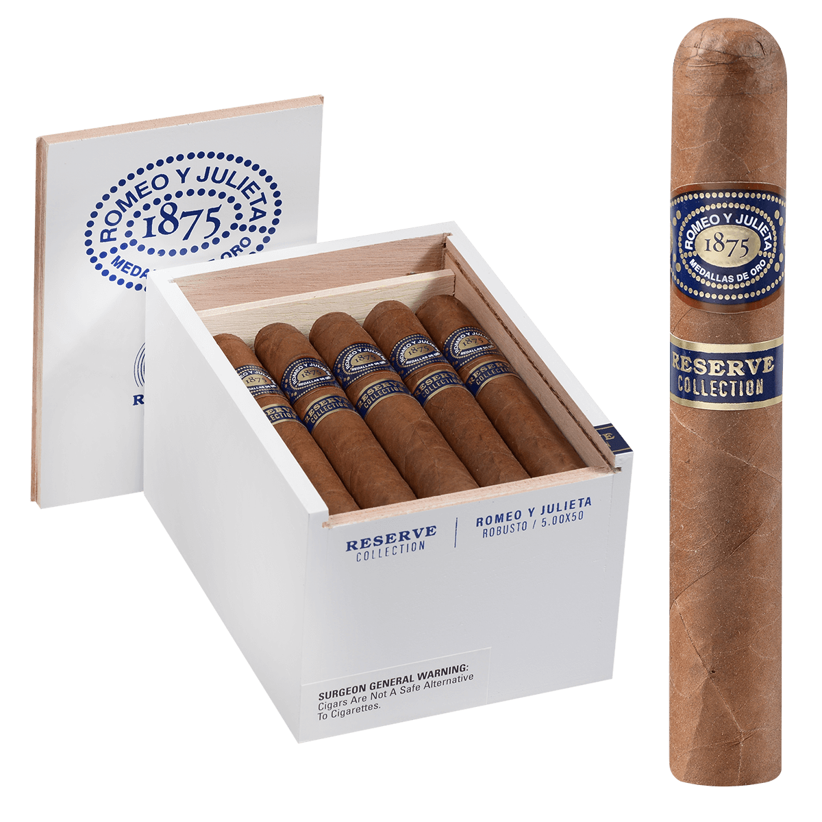Reserve Collection Romeo Y Julieta 1875 Robusto 20 Ct Box 5.00X51