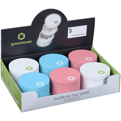 Grinder Greenhouse Glow In The Dark 6 Piece Display 2.50"