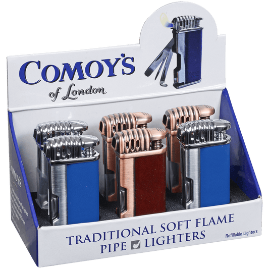 Comoys Lighter Pipe Traditional Soft Flame Brown