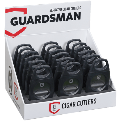Guardsman Cigar Cutter Big Kahuna Giant 80 Ring Gauge Black Display 1 18