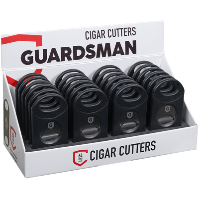 Guardsman Cigar Cutter Big Boy Black 64 Ring Gauge Display 1 24