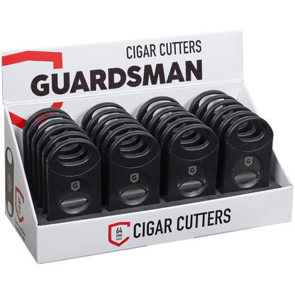 Guardsman Cigar Cutter Big Boy Black 64 Ring Gauge Display 1 24