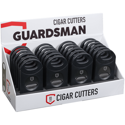 Guardsman Cigar Cutter Big Boy Black 64 Ring Gauge Display 1 24