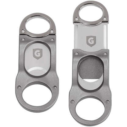 Guardsman Lighter Stealth Triple Flame Table Chrome + Shark Cigar Cutter Gunmetal Gift Set