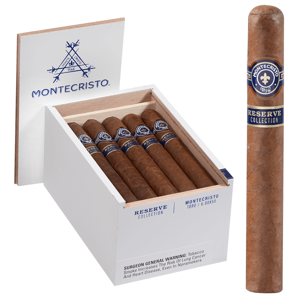 Reserve Collection Montecristo 20 Ct Box Toro 6.00X51