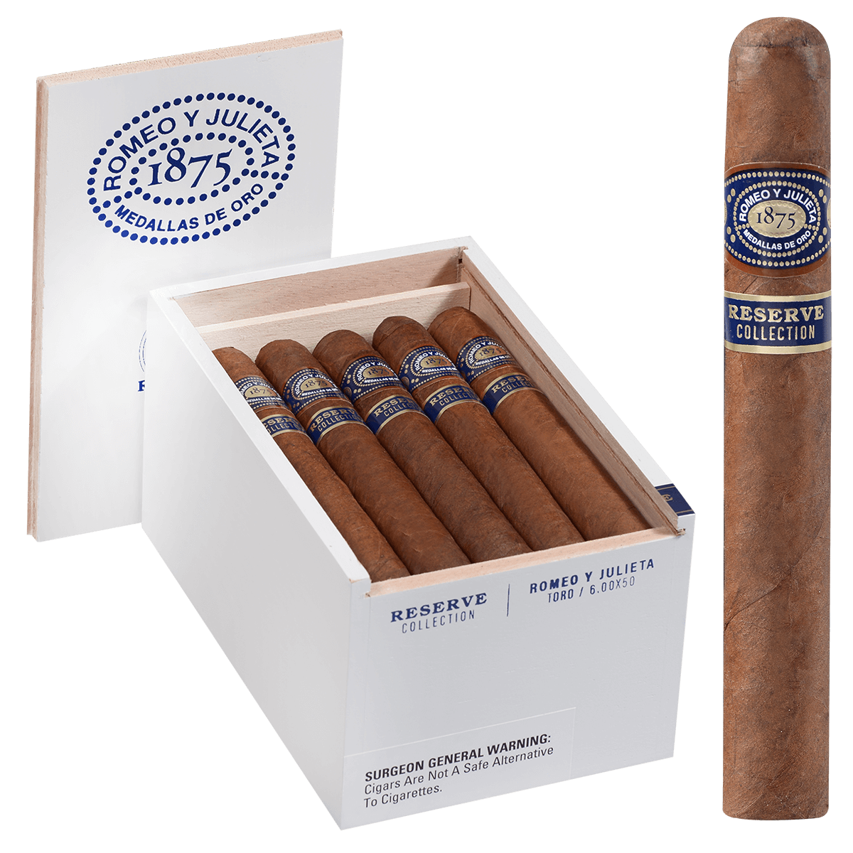 Reserve Collection Romeo Y Julieta 1875 20 Ct Box Toro 6.00X51