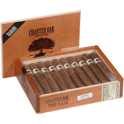 Foundation Charter Oak Habano Toro 20 Ct Box 6.00X52