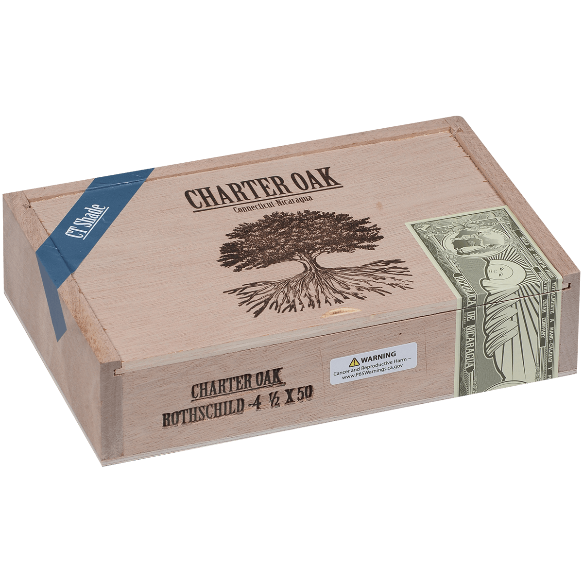 Foundation Charter Oak Connecticut Shade Rothschild 20 Ct Box 4.50X50