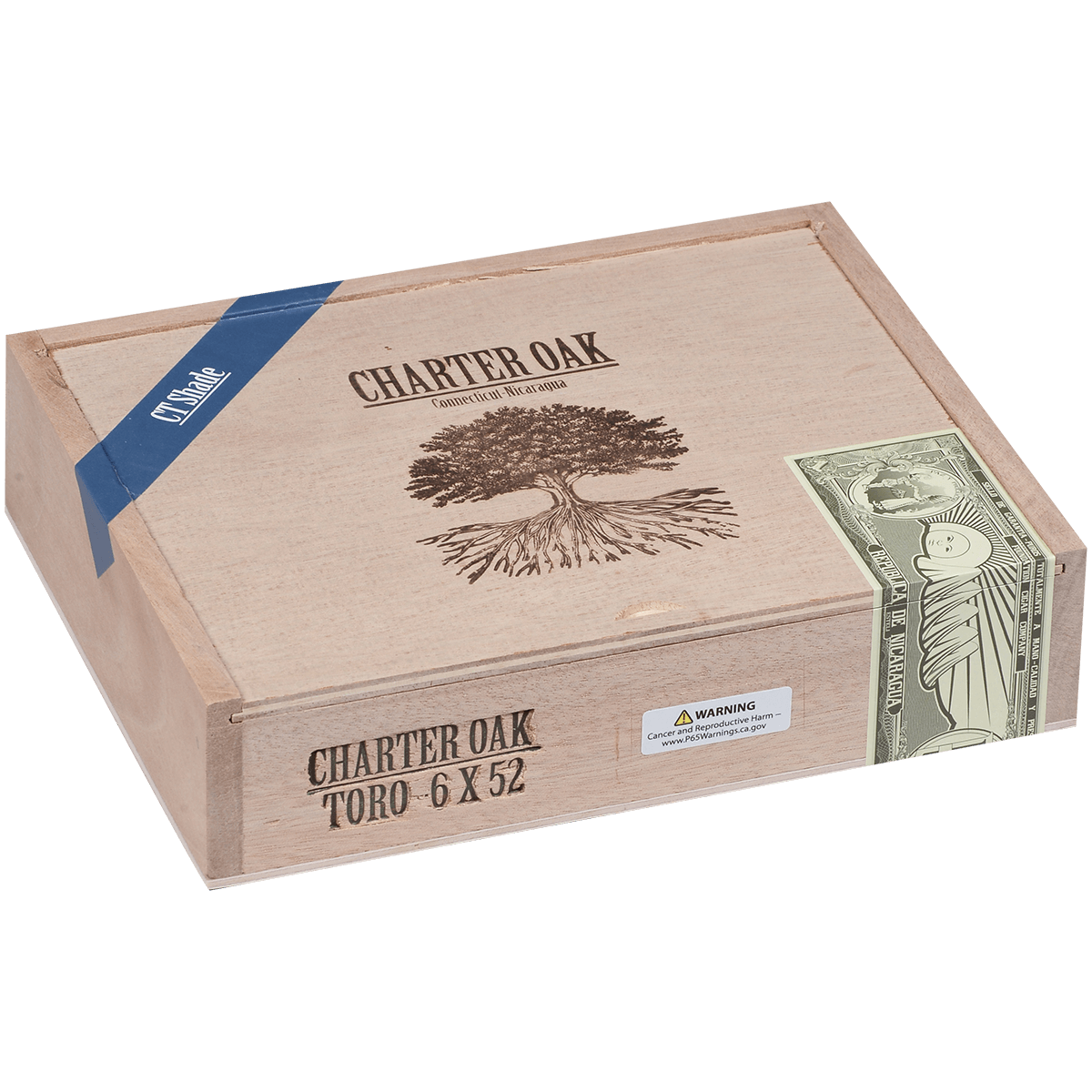Foundation Charter Oak Connecticut Shade Toro 20 Ct Box 6.00X52