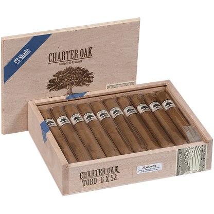 Foundation Charter Oak Connecticut Shade Toro 20 Ct Box 6.00X52