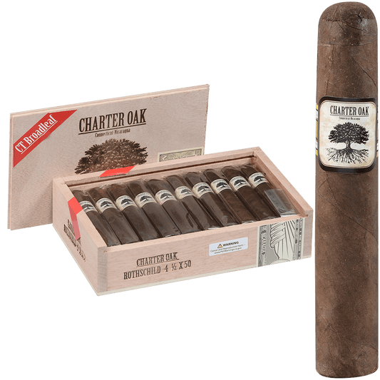Foundation Charter Oak Connecticut Bl Maduro Rothschild 20 Ct Box 4.50X50